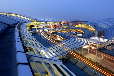 Incheon International Airport, South Korea. Designed by Fentress Architects.